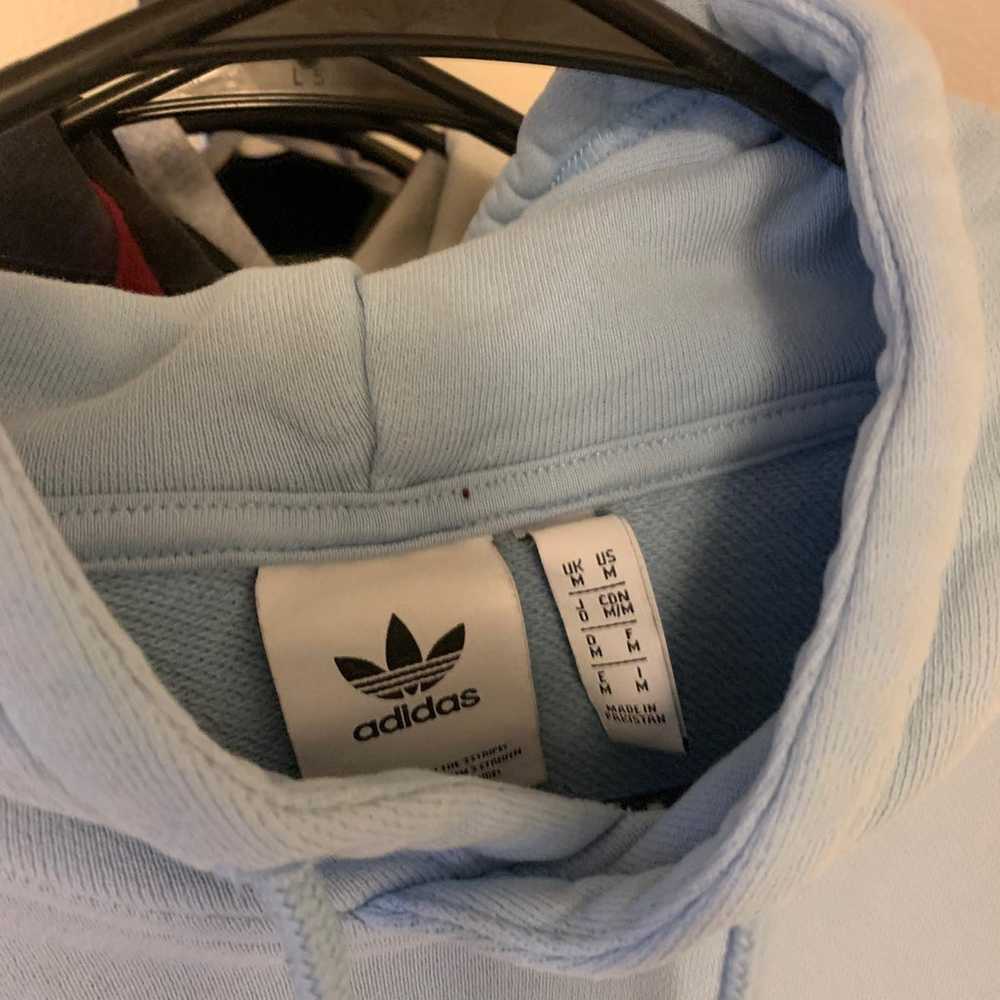 Adidas blue hoodie - image 4