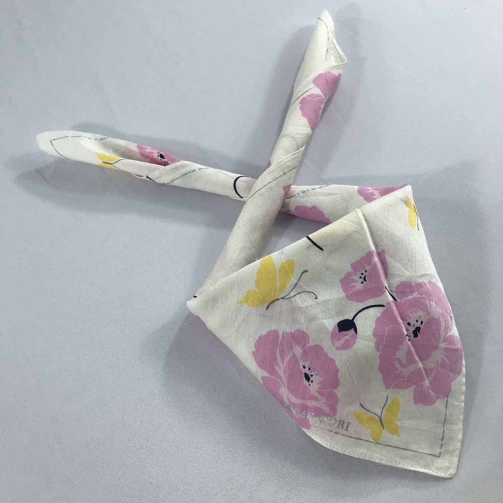 Hanae Mori × Vintage Hanae Mori Handkerchief / Ne… - image 2