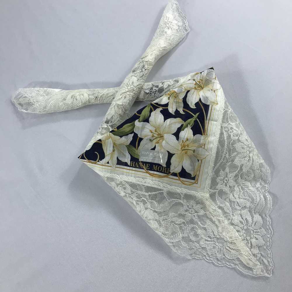 Hanae Mori × Vintage Hanae Mori Handkerchief / Ne… - image 2