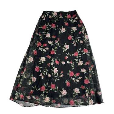 Vintage 90s vintage Pretty Girl Floral Maxi Skirt… - image 1