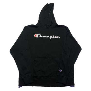 Black Champion Spellout Hoodie - image 1