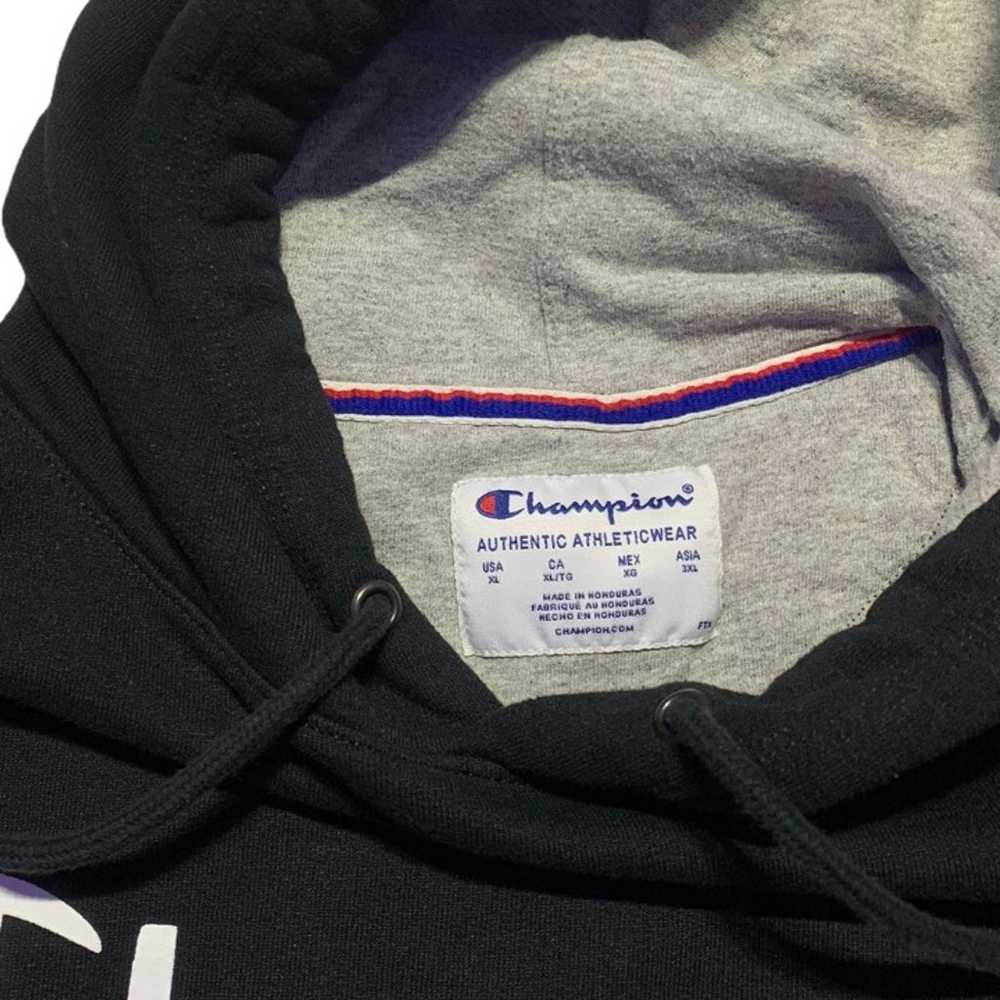 Black Champion Spellout Hoodie - image 3