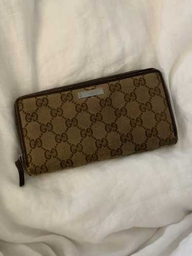 Gucci Vintage Gucci monogram brown wallet