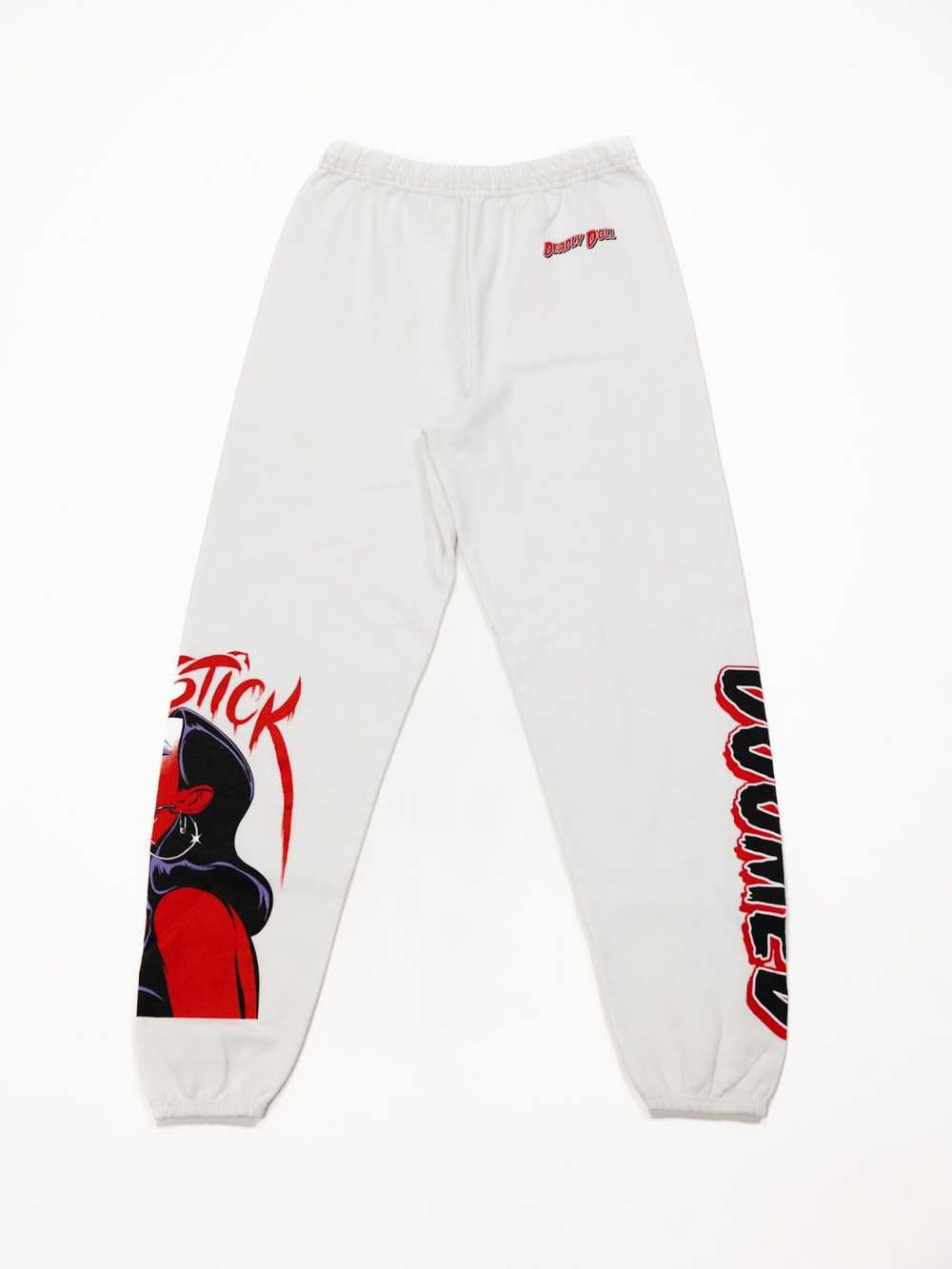 Streetwear Deadly Doll Doomed Lipstick Sweatpants - image 1