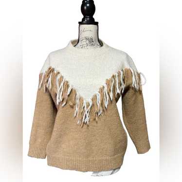 Designer Goodnight macaroon fringe pullover sweat… - image 1
