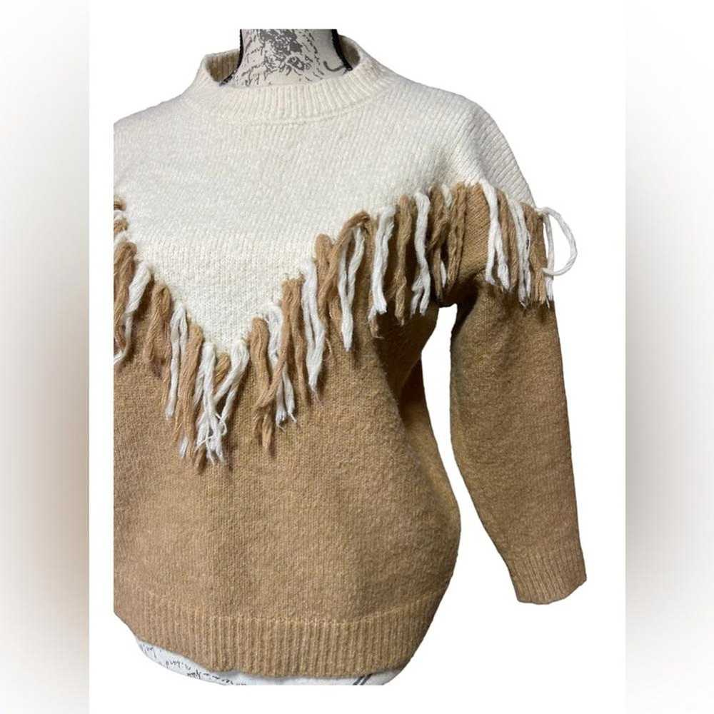 Designer Goodnight macaroon fringe pullover sweat… - image 2