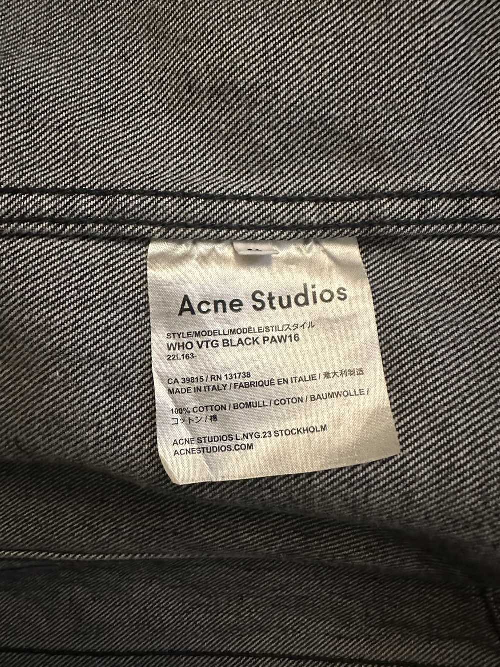 Acne Studios Black denim jacket - image 4