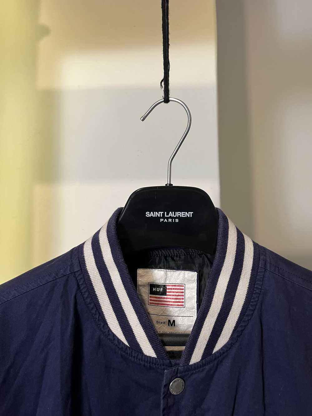 Huf × Varsity Jacket × Vintage USA HUF Skateboard… - image 4