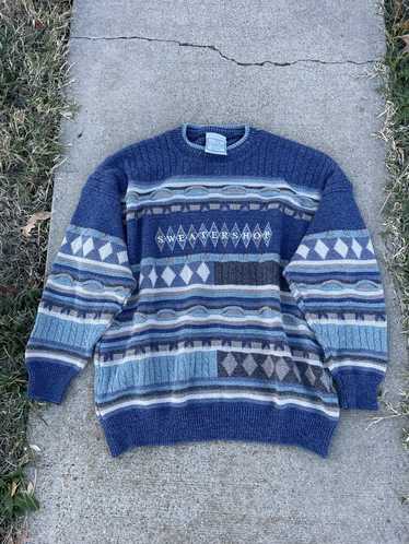 Coloured Cable Knit Sweater × Vintage Sweatershop… - image 1