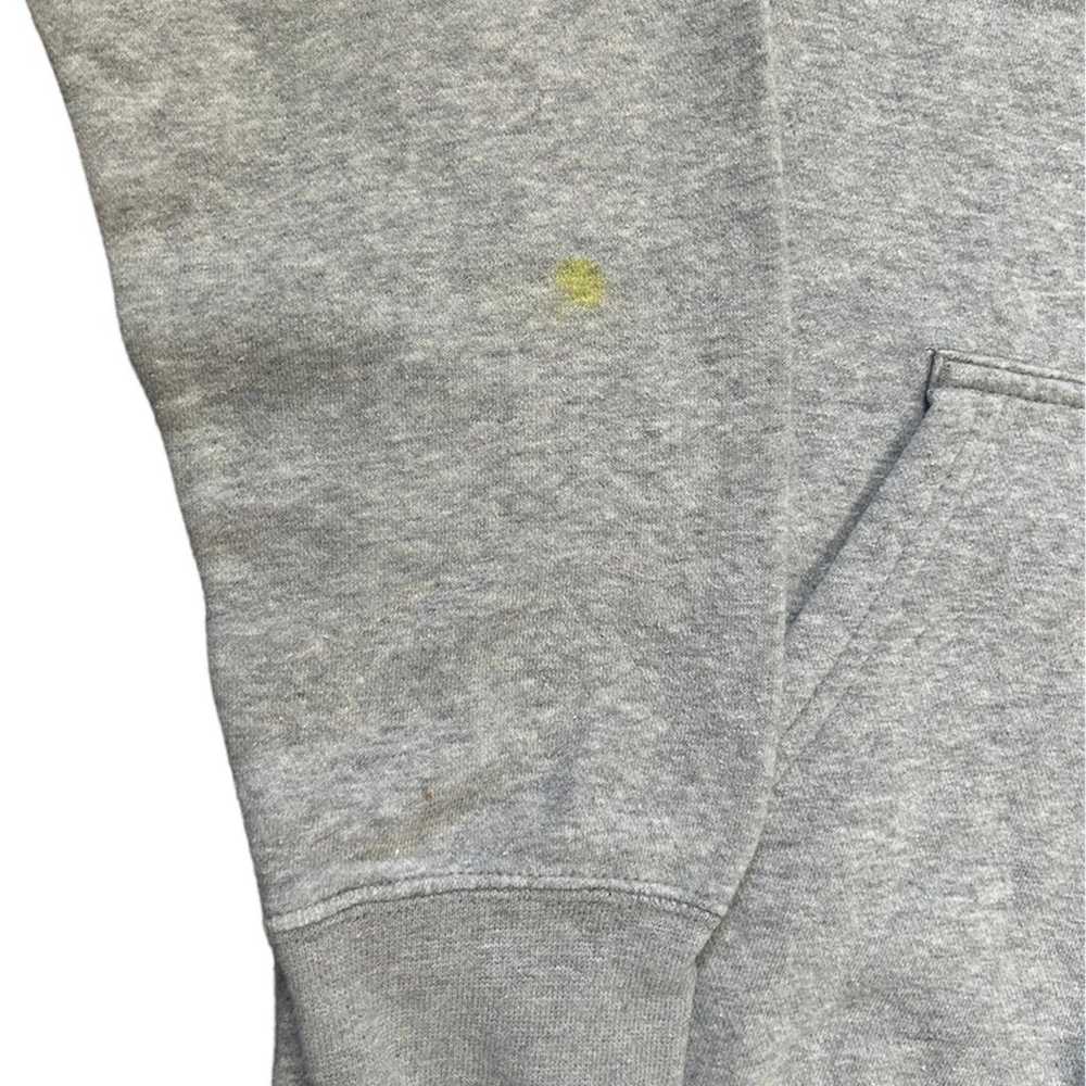 Vtg Nike Swoosh Grey Hoodie Pullover Mens Sz Small - image 4