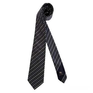 Burberry BURBERRY LONDON Blue Striped Tie Silk It… - image 1