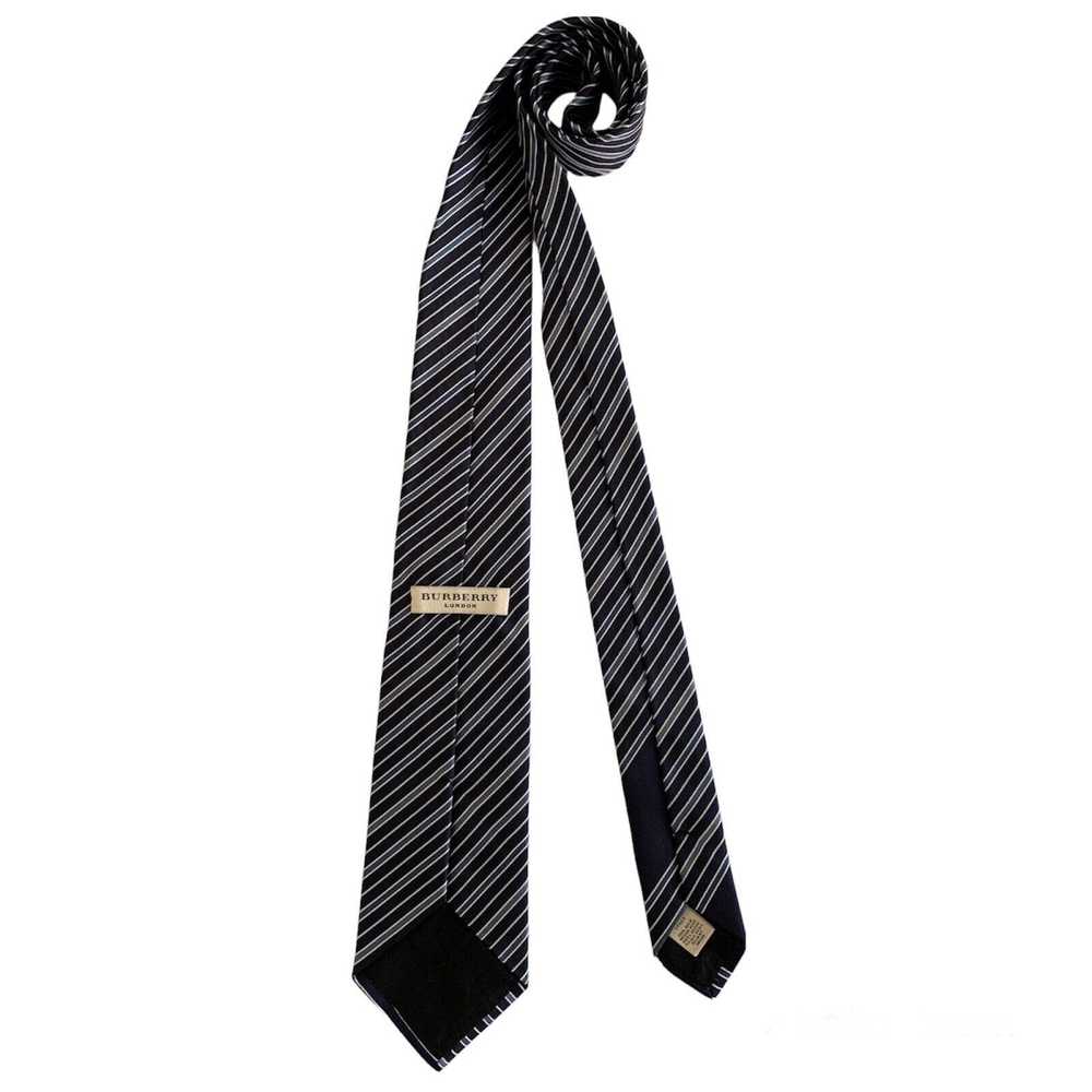 Burberry BURBERRY LONDON Blue Striped Tie Silk It… - image 2