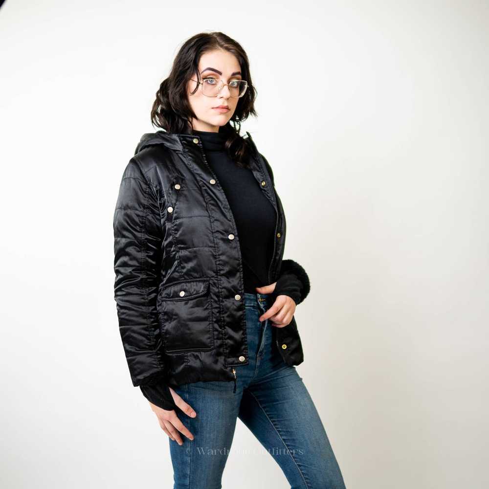 Lands End Lands' End Black Puffer Coat Jacket - M - image 6