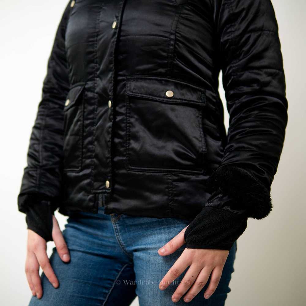 Lands End Lands' End Black Puffer Coat Jacket - M - image 8