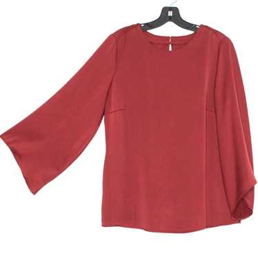 Chicos Chicos Top Back Cutout Tunic Holiday Red S… - image 1