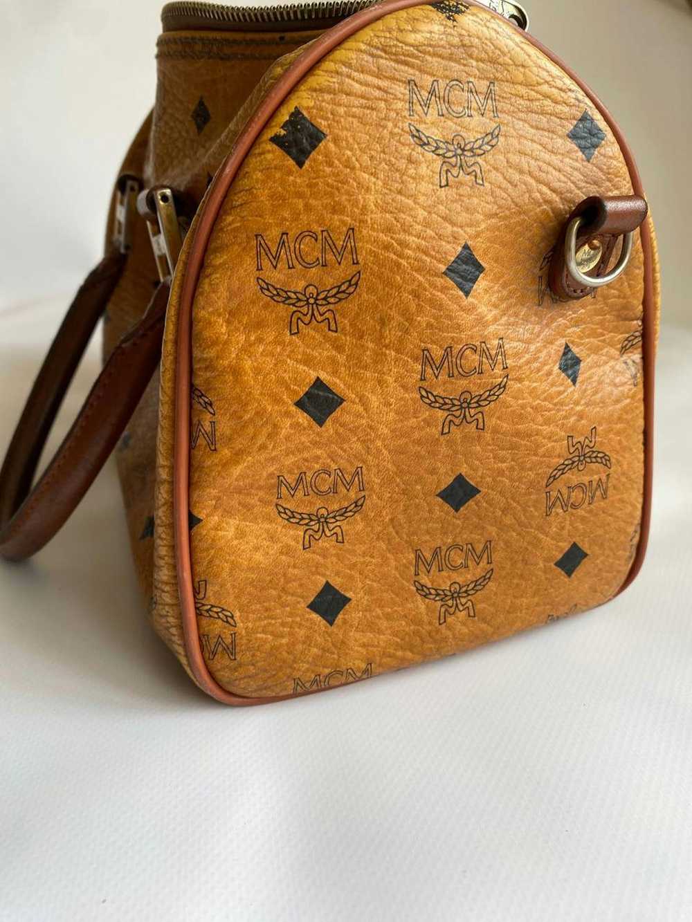 Italian Designers × Luxury × MCM MCM Boston Bag L… - image 3