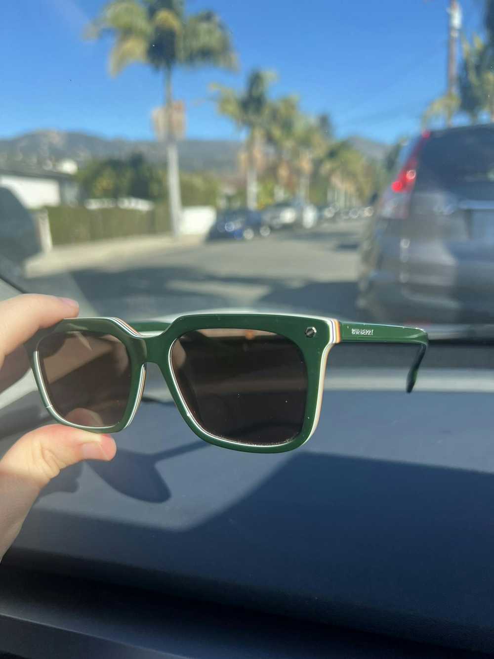 Burberry Burberry Sunglasses Green/Red - image 1