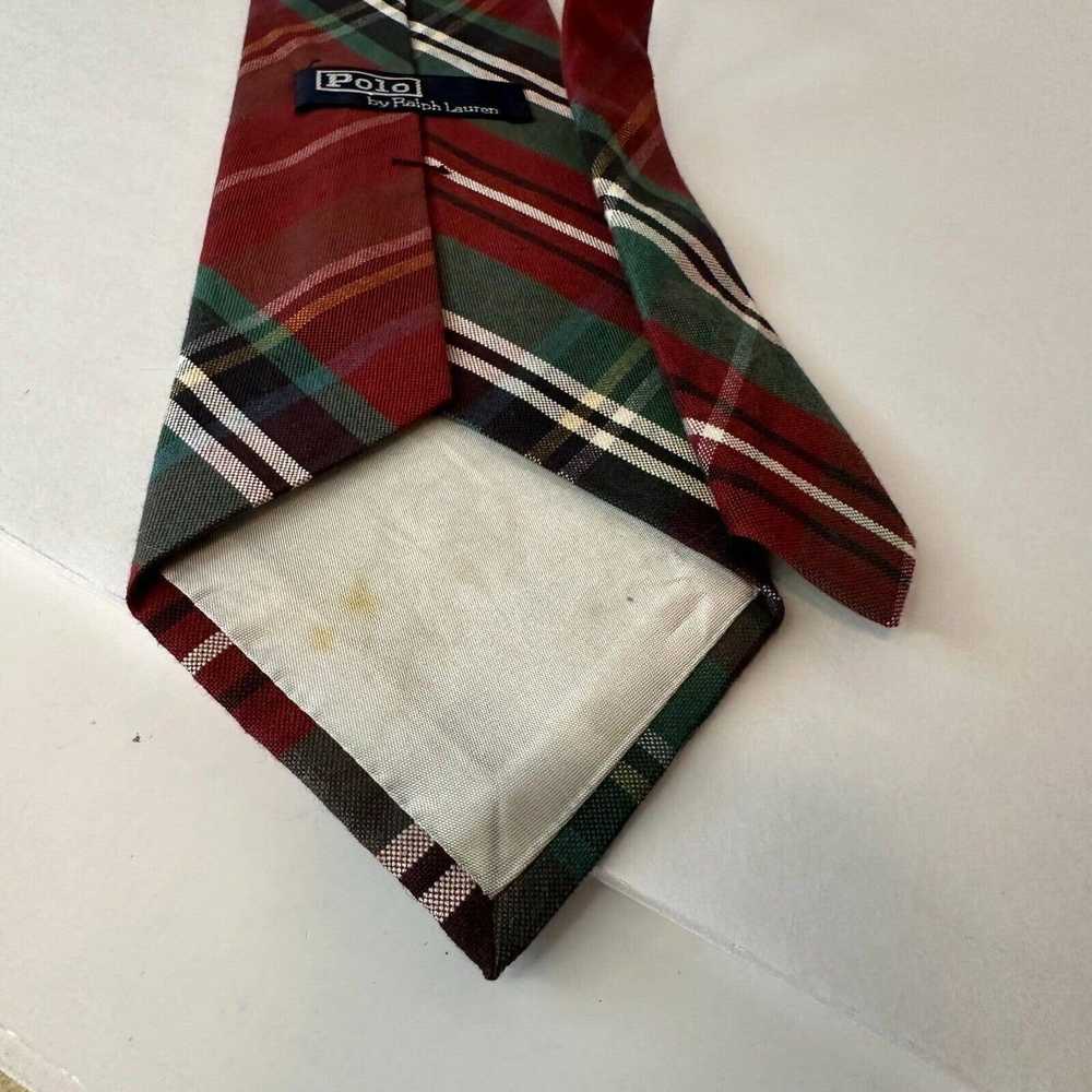 Polo Ralph Lauren POLO Ralph Lauren Plaid Tie Bur… - image 5