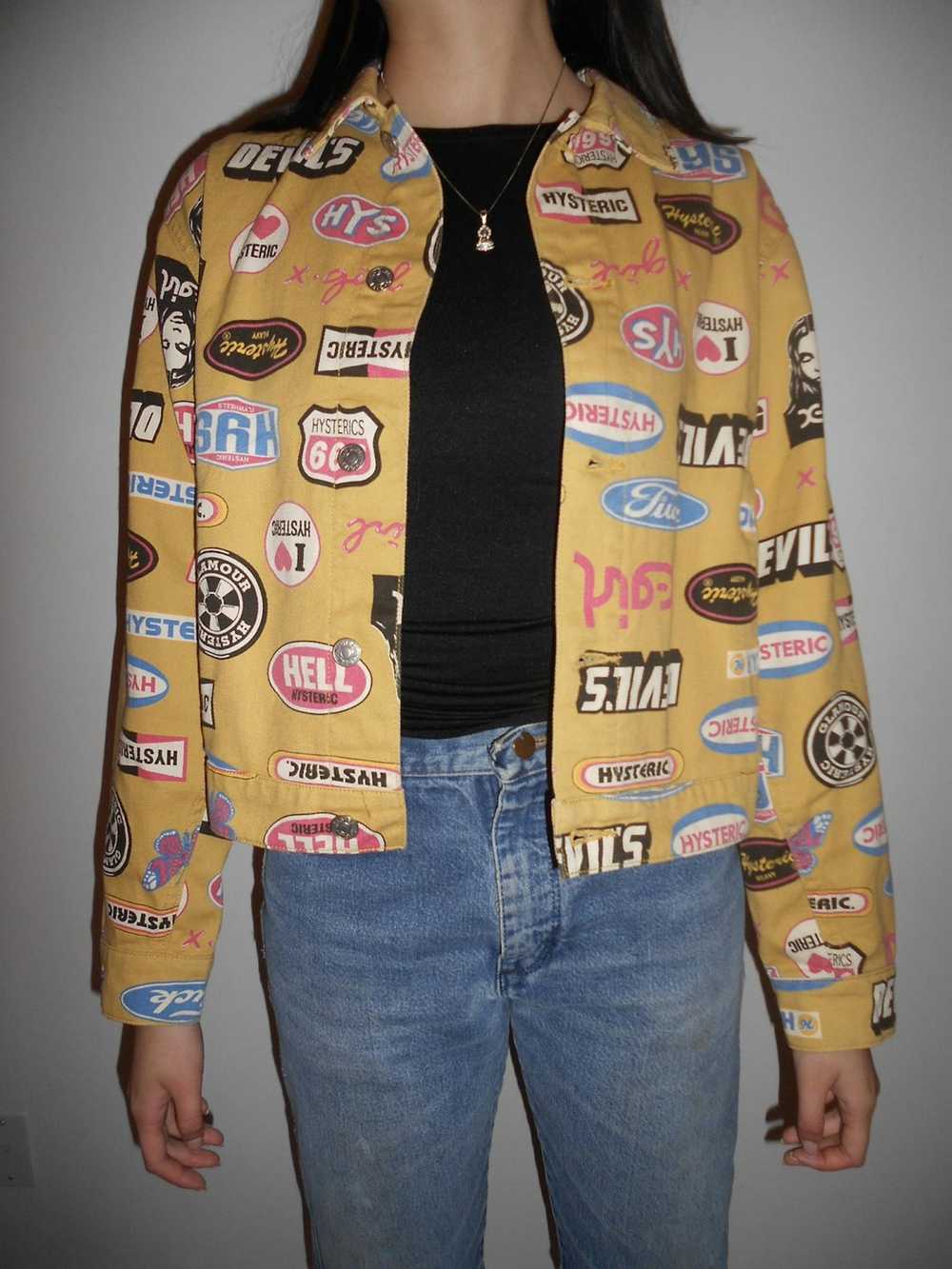 Hysteric Glamour X-Girl Logo Trucker Jacket - image 3