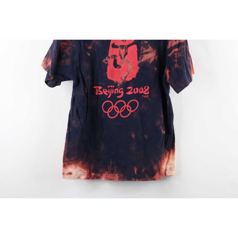 Vintage Y2K Spell Out Acid Wash 2008 Beijing Olym… - image 9