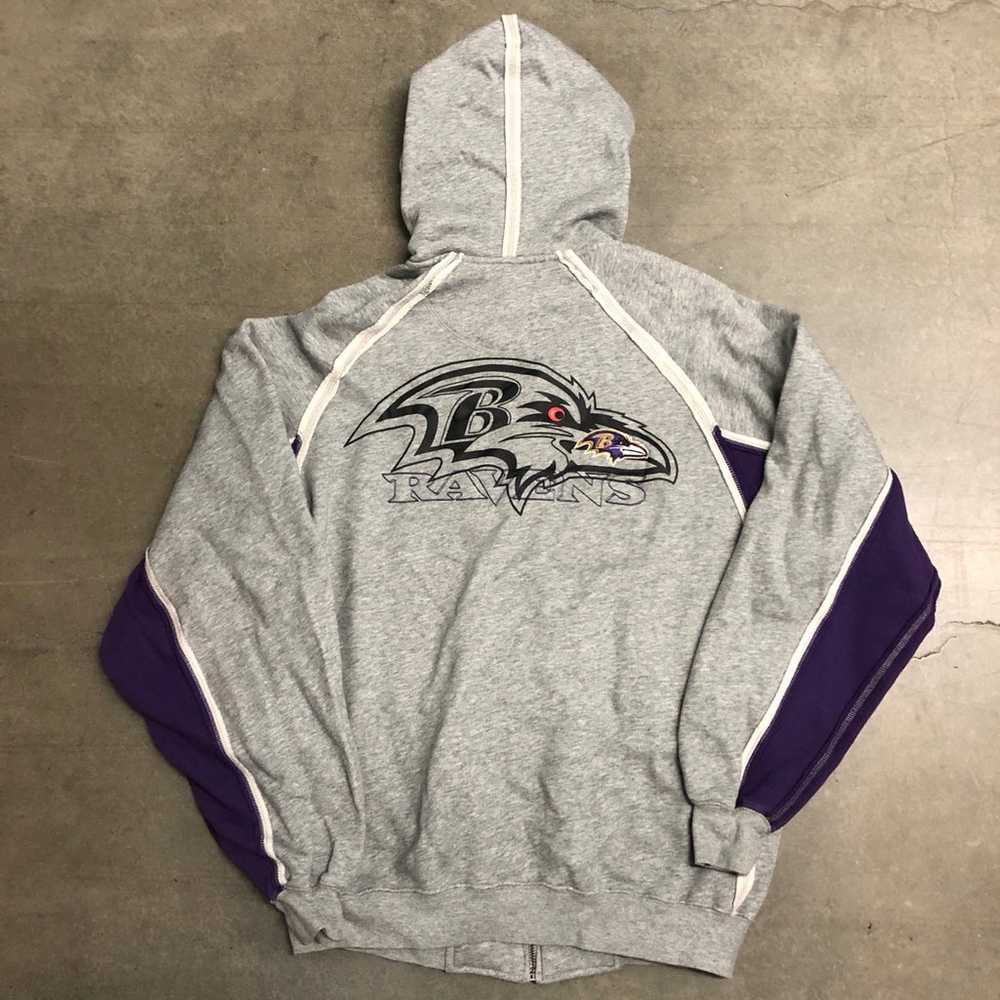 Vintage Y2K Baltimore Ravens NFL Deconstruct Full… - image 2