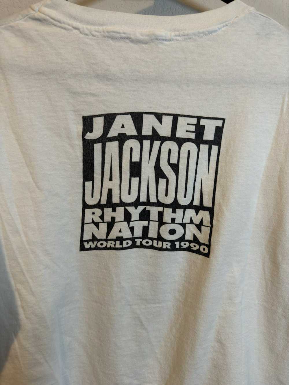 Vintage 1990 Janet Jackson Tour shirt - image 4