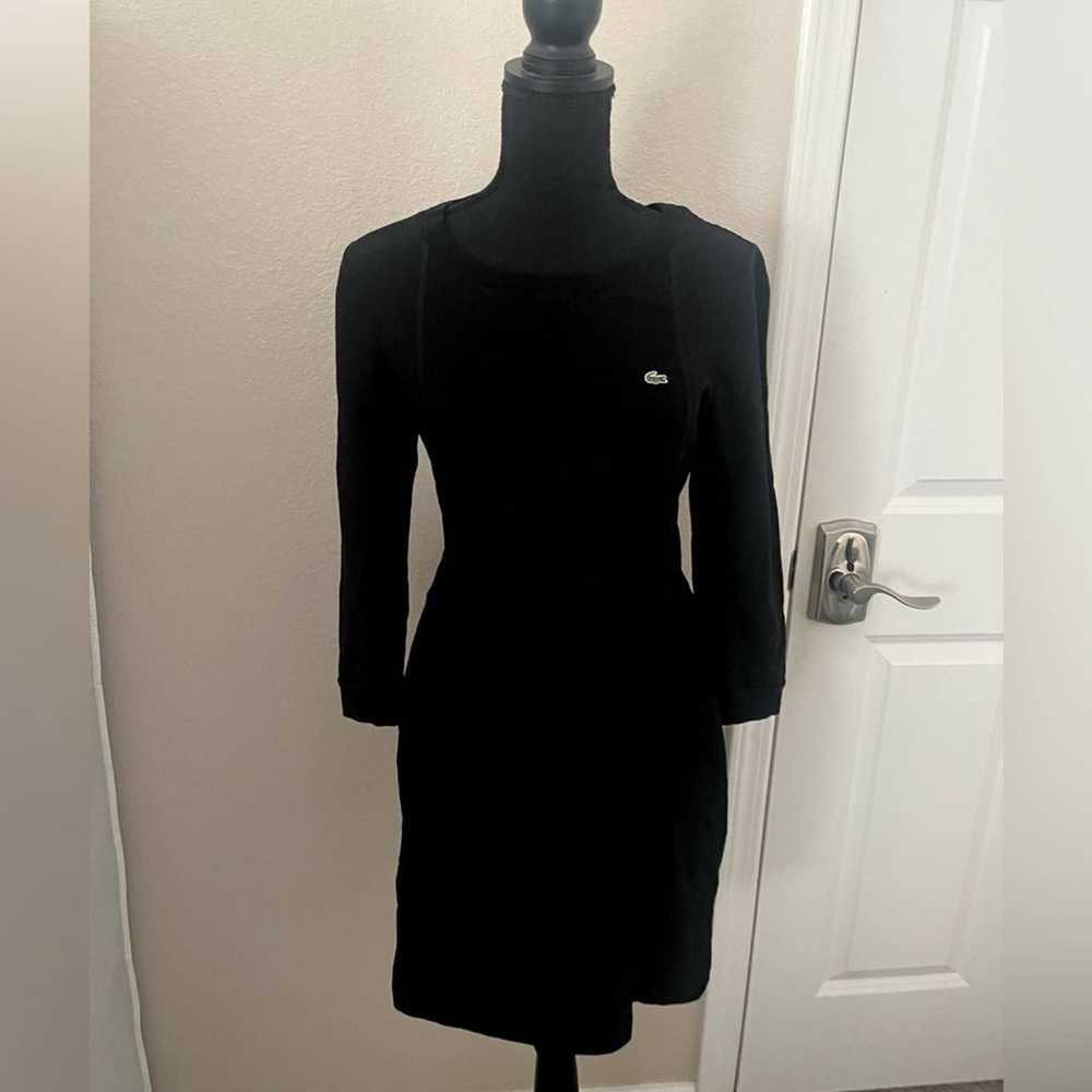 Lacoste Lacoste Black 3/4 Sleeve TShirt Dress Siz… - image 2