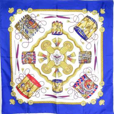 Hermes HERMES Scarf Muffler Carre90 LES TAMBOURS … - image 1