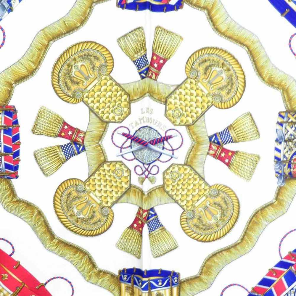 Hermes HERMES Scarf Muffler Carre90 LES TAMBOURS … - image 2