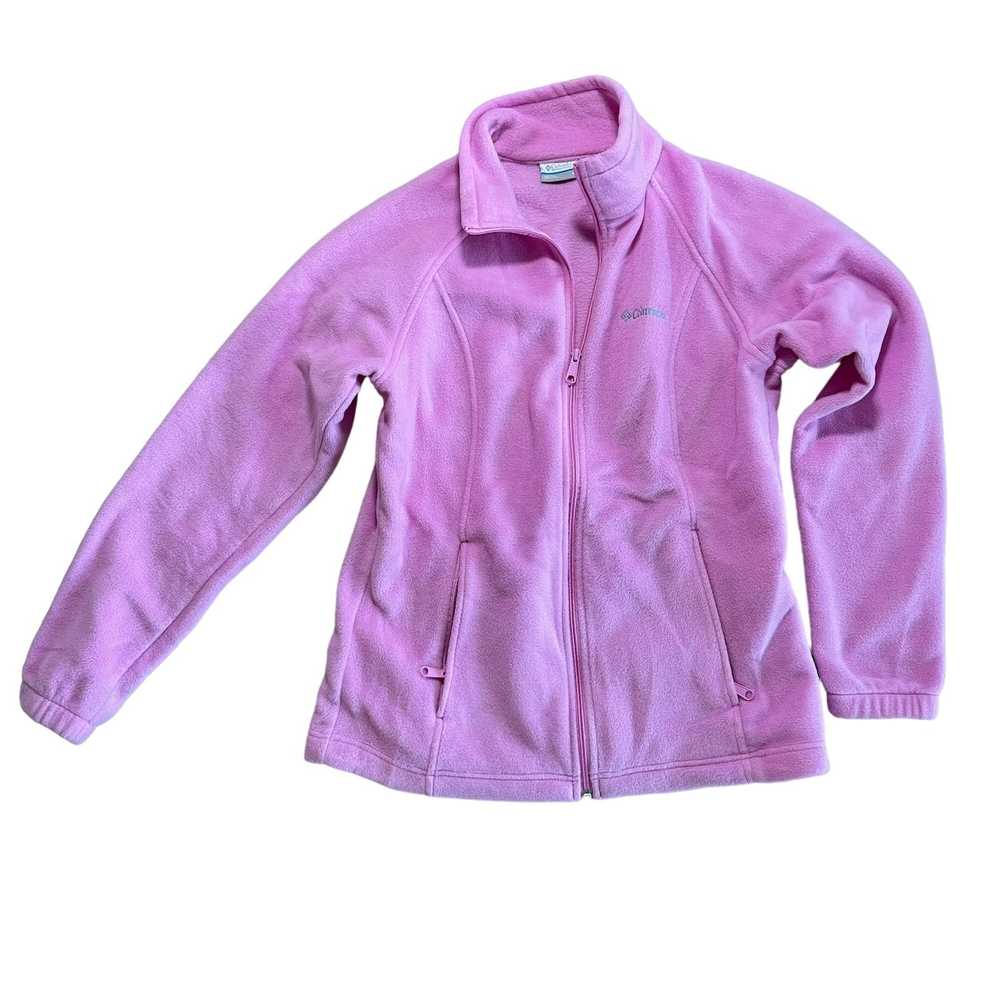 Columbia Columbia Full Zip Pink Fleece Jacket Ful… - image 1