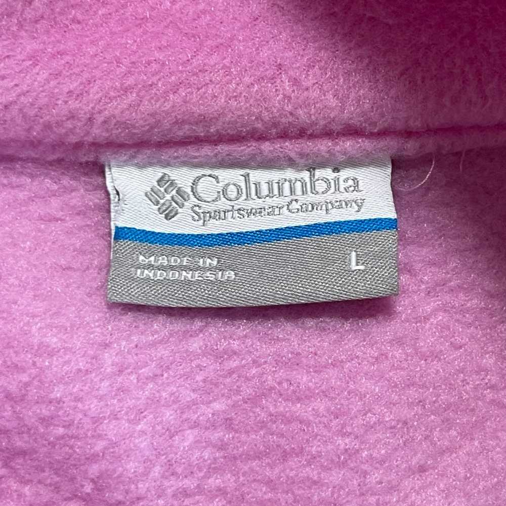 Columbia Columbia Full Zip Pink Fleece Jacket Ful… - image 3