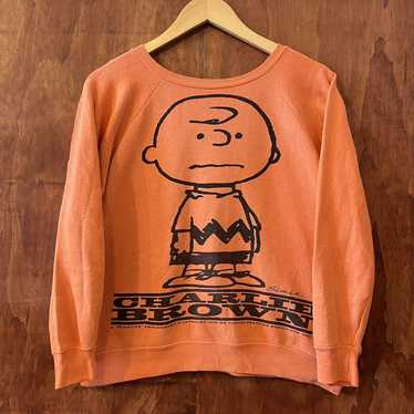 Vintage Peanuts 1965 Charlie Brown Sweatshirt - image 1