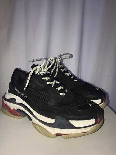 Balenciaga Triple S Mesh Faux Suede and Faux Leath