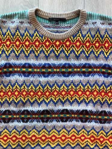 Gucci Fair Isle Wool Cashmere Crewneck Sweater FW1