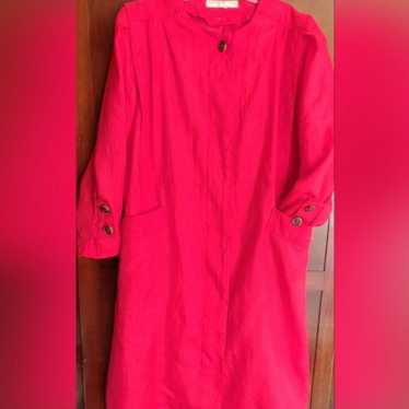 Vintage Saxton Hall red trench coat - image 1