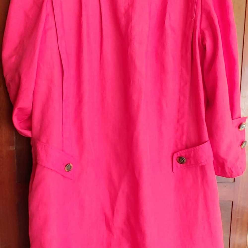Vintage Saxton Hall red trench coat - image 2