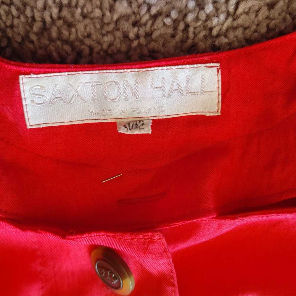 Vintage Saxton Hall red trench coat - image 3