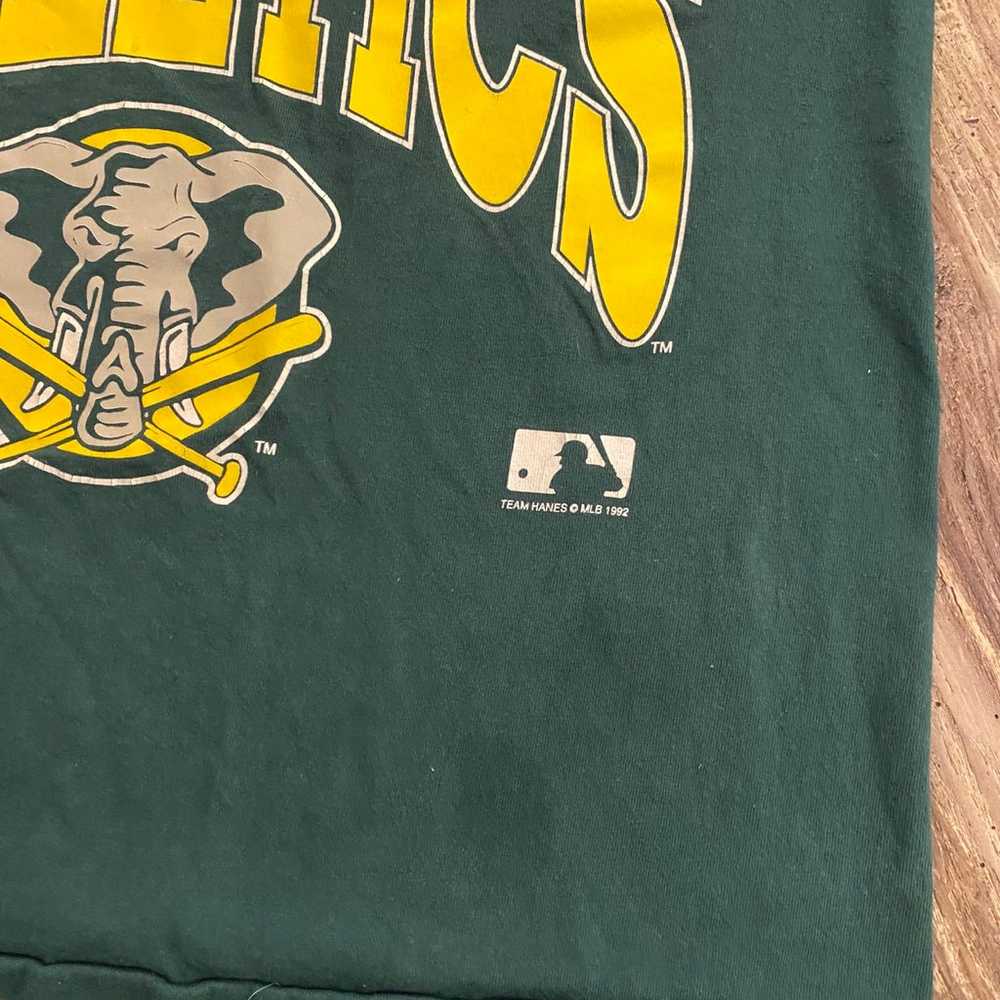 Vintage 1992 Oakland Athletics Baseball Shirt - image 11