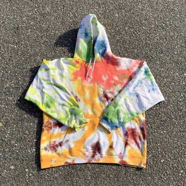 VINTAGE Hanes Ultimate Cotton Tie Dye Hoodie Mens Adult XL 90s sweatshirt  Hype