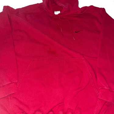 Y2K Vintage 1990s Nike Swoosh Red Hoodie L