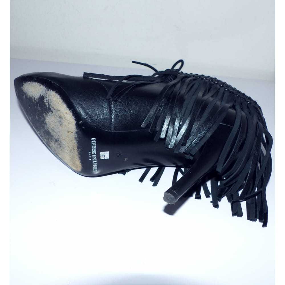 Pierre Balmain Leather biker boots - image 5