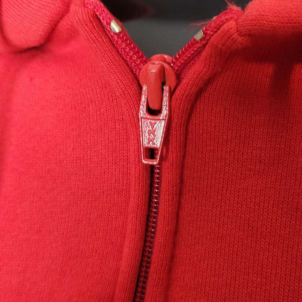 Vintage 70s Russell Athletics Cardinal Red Zip Up… - image 3