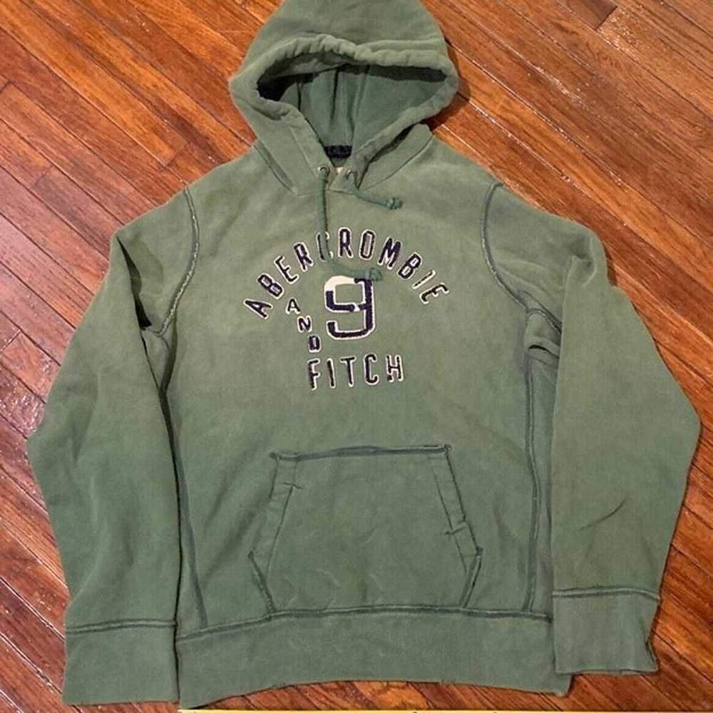 Abercrombie And Fitch Y2K 2000s Hoodie Thick Weav… - image 1