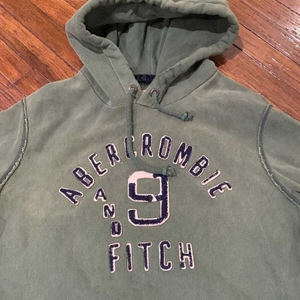 Abercrombie And Fitch Y2K 2000s Hoodie Thick Weav… - image 2