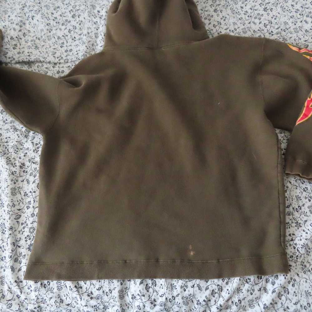 vintage rare redsands flames fleece hoodie no siz… - image 4