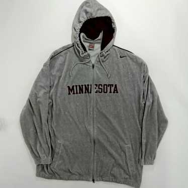 Vintage Nike Team Minnesota Gophers Full Zip Hood… - image 1