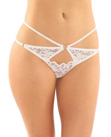 Jasmine strappy lace thong - Gem