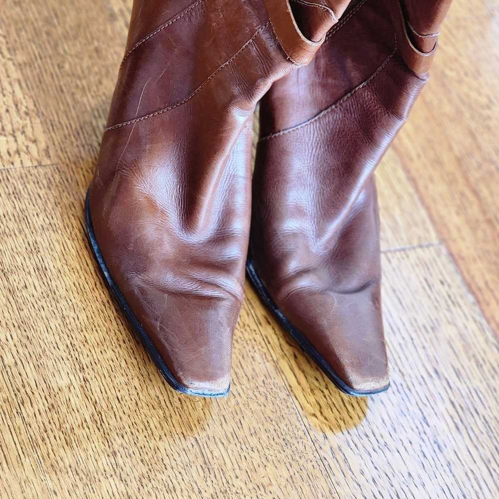 Enzo Angliolini Vintage Soft Brown Leather Boots,… - image 10