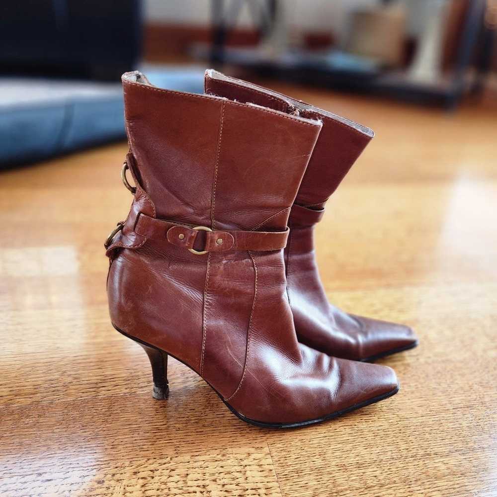 Enzo Angliolini Vintage Soft Brown Leather Boots,… - image 2