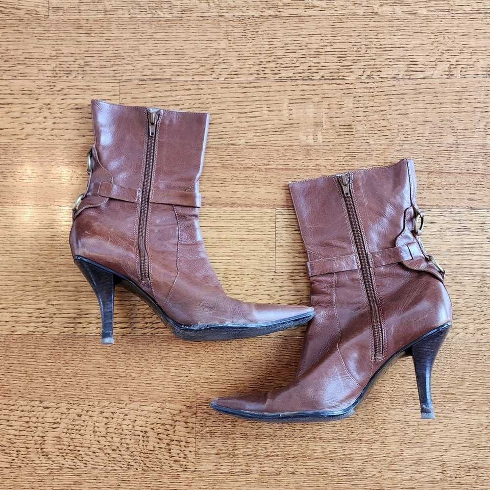 Enzo Angliolini Vintage Soft Brown Leather Boots,… - image 6